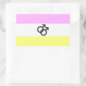 Twink Pride Vlag Rechthoekige Sticker (Tas)