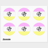 Twink Pride Vlag Ronde Sticker (Vel)