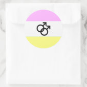 Twink Pride Vlag Ronde Sticker (Tas)