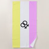 Twink Pride Vlag Strandlaken (Voorkant)
