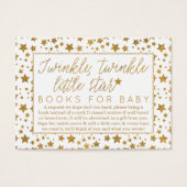 Twink Twinkle Little Star Baby ShowBook Request Visitekaartje (Voorkant)
