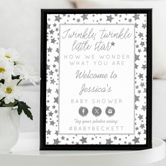 Twink, Twinkle Little Star Baby shower Welkom Poster