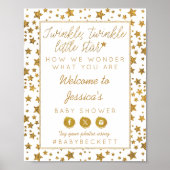 Twink, Twinkle Little Star Baby shower Welkom Poster (Voorkant)