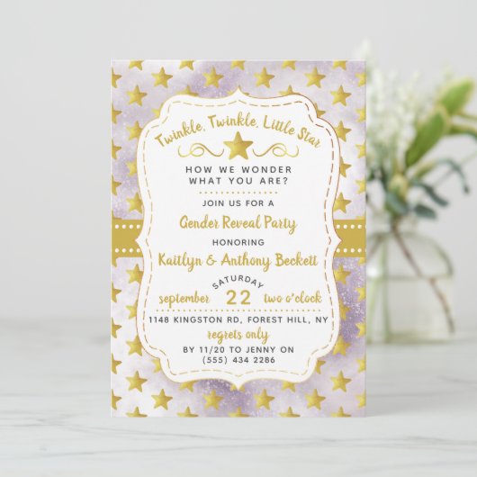 Twink, Twinkle Little Star, feest Kaart (Staand voorkant)