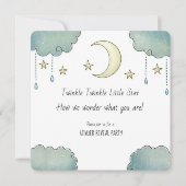 Twinke Twinkle Star Gender Reveal babyshower Kaart (Voorkant)