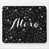Twinkelbanden op zwart muismat (Voorkant)