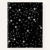 Twinkelbanden op zwart notitieboek (Voorkant)