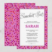 Twinkelende Stars Baby Naming/Simchat Bat Uitnodig Kaart (Voorkant / Achterkant)