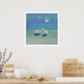 Twinkelende Winter Posterprint van Berenwelpen Poster (Keuken)