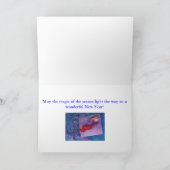 Twinkelig Magical Winter Fairy Feestdagen Kaart (Binnen)