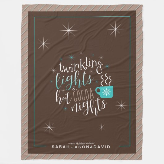 Twinkellampjes Hot Cocaca Nights ID593 Fleece Deken (Voorkant)