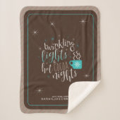 Twinkellampjes Hot Cocaca Nights ID593 Sherpa Deken (Voorkant)