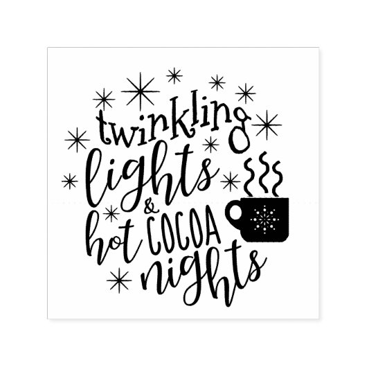 Twinkellampjes Hot Cocaca Nights ID593 Zelfinktende Stempel (Design)