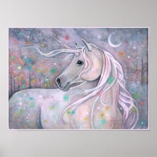 Twinkellampjes Magical Unicorn Molly Harrison Poster (Voorkant)