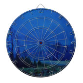 Twinkellichten in een blauw gebergte dartbord (Voorkant)