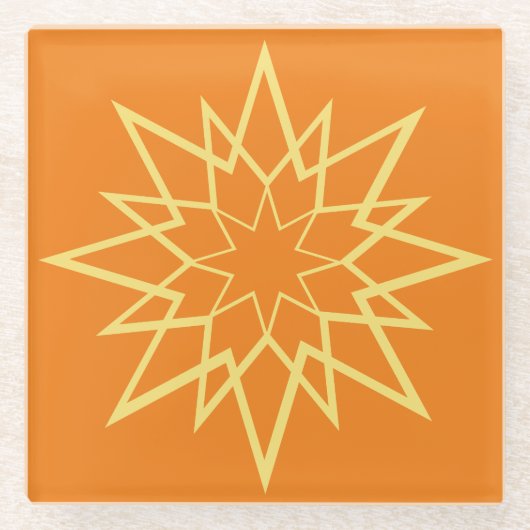 Twinkelstaarten Glazen Onderzetter (Voorkant)