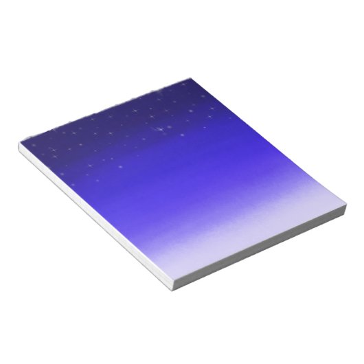 Twinkelstars bij nacht notitieblok (Schuin)