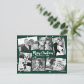 Twinkelstars Photo Collage Merry Kerstmis Briefkaart (Staand voorkant)