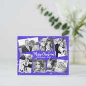 Twinkelstars Photo Collage Merry Kerstmis Briefkaart (Staand voorkant)