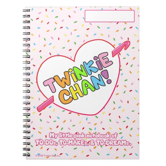 Twinkie Chan Little Pink-laptop Notitieboek (Voorkant)