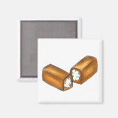 Twinkie Cream-Fled Snack Cake Junk Food Magnet (Voorkant / Achterkant)