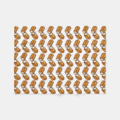 Twinkie Cream-Fled Snack Cake Junk Food Print Fleece Deken (Voorkant (Horizontaal))