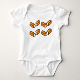 Twinkie Cream-Fled Snack Cake Junk Food Twinkies Romper