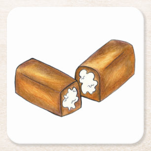 Twinkie Cream-Fled Snack Cakes Junk Food Foodie Kartonnen Onderzetters