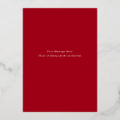 Twinking Hand Lettered Merry Folie Feestdagenkaart (Achterkant)