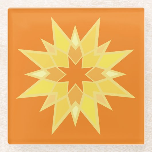 Twinking Star Glazen Onderzetter (Voorkant)