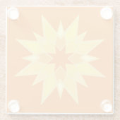 Twinking Star Glazen Onderzetter (Achterkant)