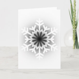 Twinking White Snowflake Feestdagen Kaart