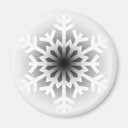 Twinking White Snowflake Magneet (Voorkant)