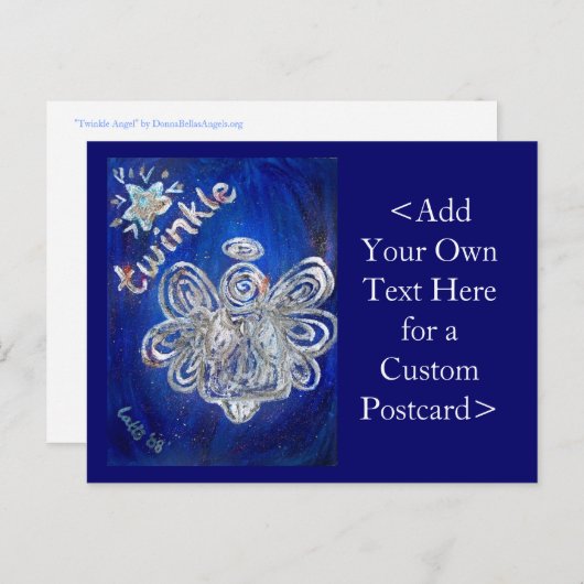 Twinkle Angel Art Briefkaart (Voorkant / Achterkant)
