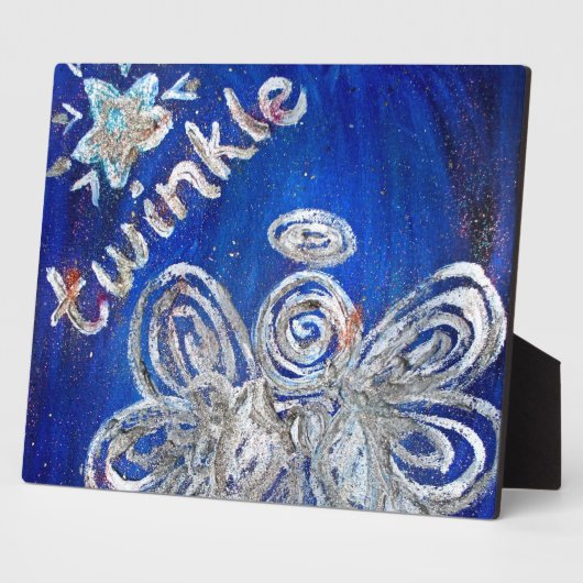 Twinkle Angel Art Schilderij Gift Plaque Fotoplaat (Zijkant)