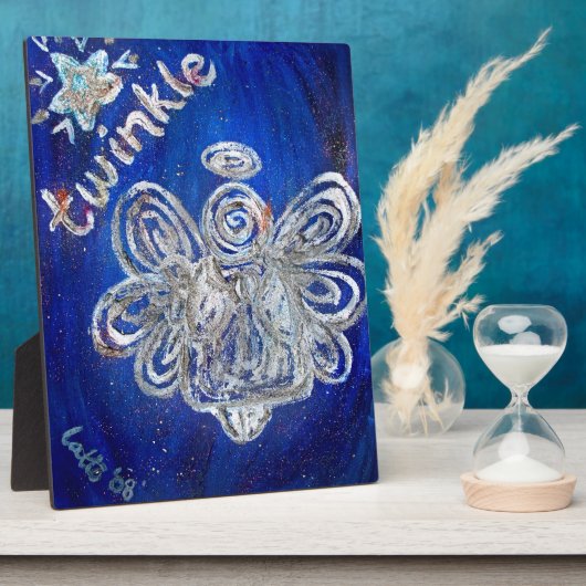 Twinkle Angel Art Schilderij Gift Plaque Fotoplaat (Zijkant)