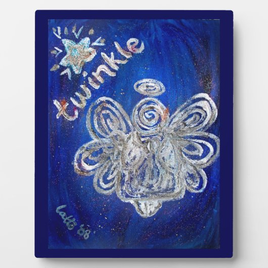 Twinkle Angel Art Schilderij Gift Plaque Fotoplaat (Voorkant)