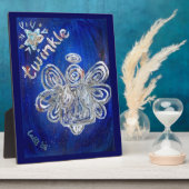 Twinkle Angel Art Schilderij Gift Plaque Fotoplaat (Zijkant)