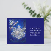 Twinkle Angel Invite Kaart (Staand voorkant)