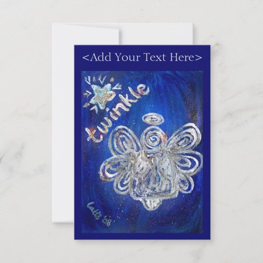 Twinkle Angel Invite Kaart (Voorkant)