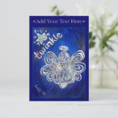 Twinkle Angel Invite Kaart (Staand voorkant)