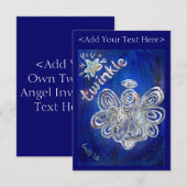 Twinkle Angel Invite Kaart (Voorkant / Achterkant)