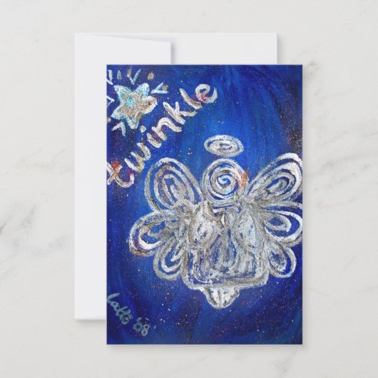Twinkle Angel-uitnodiging Kaart (Voorkant)