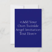 Twinkle Angel-uitnodiging Kaart (Achterkant)