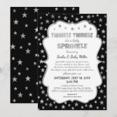 Twinkle Baby Sprinkle uitnodigingen, neutraal gesl Kaart (Voorkant / Achterkant)