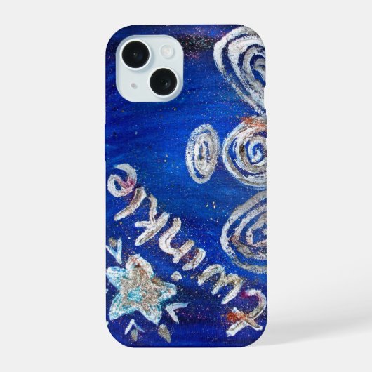 Twinkle Beschermengel Kunst Aangepaste iPhone Hoes 15 Case (Achterkant)