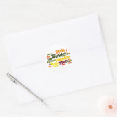 Twinkle, draai.. Woordstickers Ronde Sticker (Envelop)