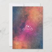 Twinkle Galaxy Geslacht Onthulling Uitnodiging (Achterkant)