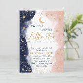 Twinkle Geslacht onthullen, marineblauw en blauw Kaart (Staand voorkant)