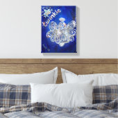 Twinkle Guardian Angel Art Wrapped Canvas Painting (Insitu (Slaapkamer))